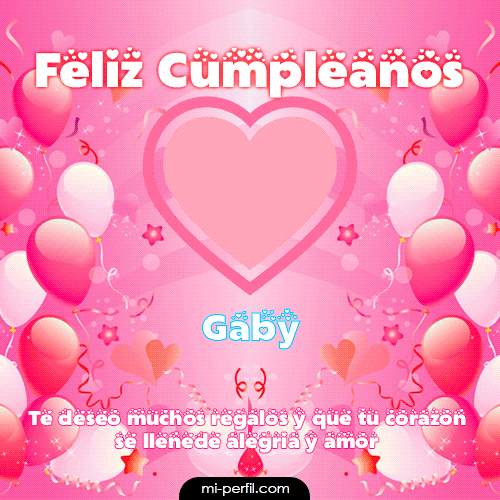 Feliz Cumpleaños II Gaby
