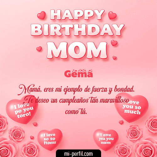 Un Feliz Cumpleaños Mamá Gema