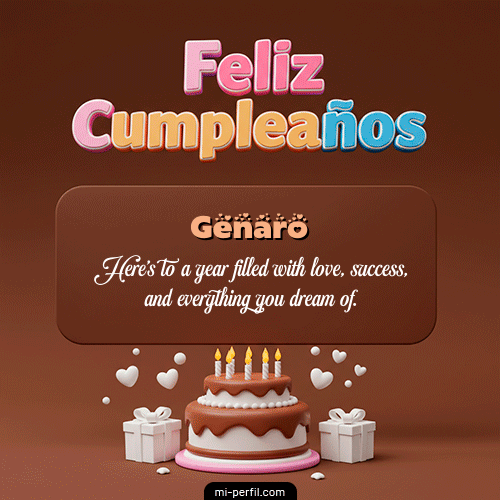 Feliz Cumpleaños IV Genaro