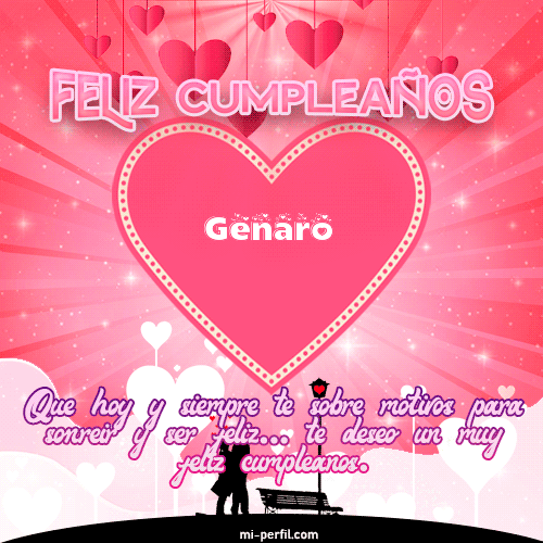 Feliz Cumpleaños Amor Genaro