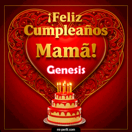 GIF Feliz Cumpleaños Feliz Cumpleaños Mamá personalizado con su nombre