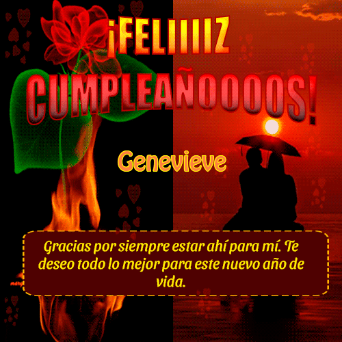 Feliiiiz Cumpleañooooos Genevieve
