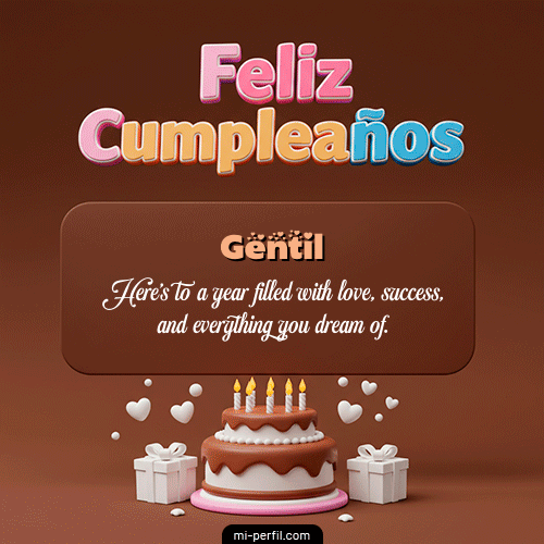 Feliz Cumpleaños IV Gentil