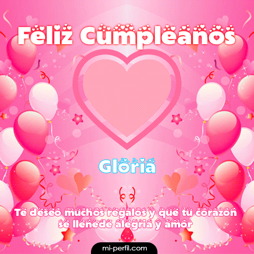 Feliz Cumpleaños II Gloria
