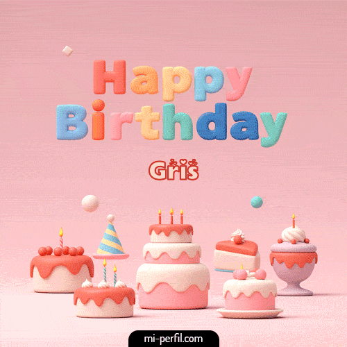 GIF Feliz Cumpleaños Happy Birthday II personalizado con su nombre