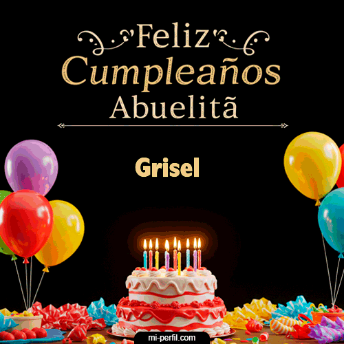 GIF Feliz Cumpleaños Feliz Cumpleaños Abuelita personalizado con su nombre