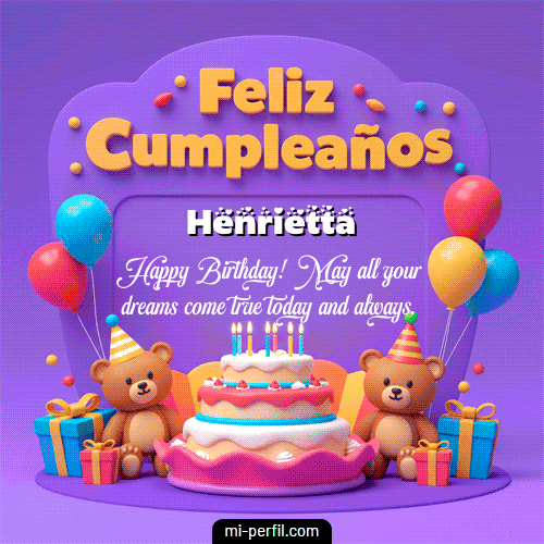 Feliz Cumpleaños XVI Henrietta