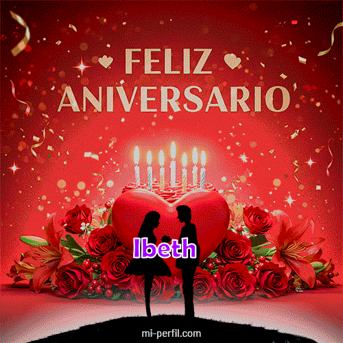 GIF Feliz Cumpleaños Feliz Aniversario 3 personalizado con su nombre