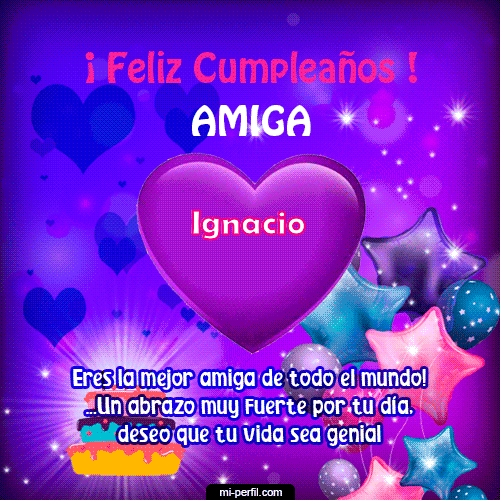 GIF Feliz Cumpleaños Feliz Cumpleaños Amiga 2 personalizado con su nombre