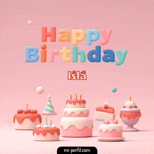 GIF Feliz Cumpleaños Happy Birthday II personalizado con su nombre