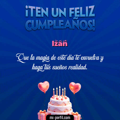 GIF Feliz Cumpleaños Te un Feliz Cumpleaños personalizado con su nombre