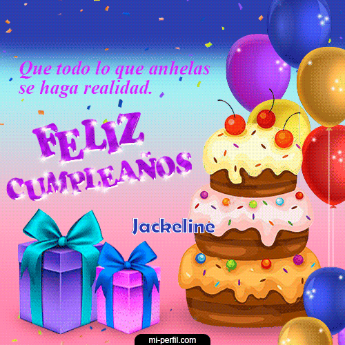 Feliz Cumpleaños X Jackeline