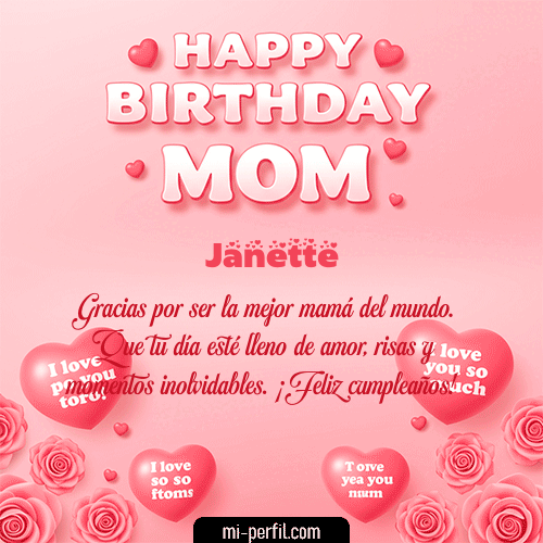Un Feliz Cumpleaños Mamá Janette
