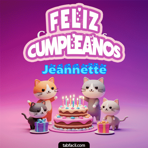Feliz Cumpleaños III Jeannette