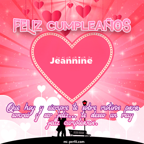 Feliz Cumpleaños Amor Jeannine