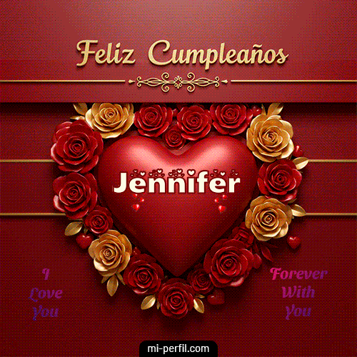 Feliz Aniversario Mi Amor 2 Jennifer