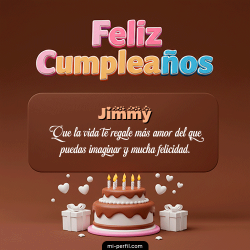 Feliz Cumpleaños IV Jimmy
