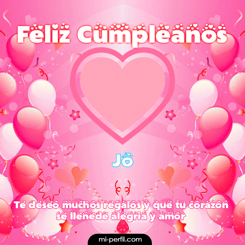 Feliz Cumpleaños II Jo