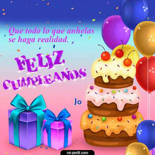Feliz Cumpleaños X Jo
