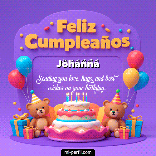 Feliz Cumpleaños XVI Johanna