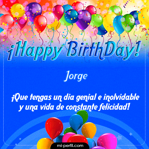 Happy BirthDay Jorge