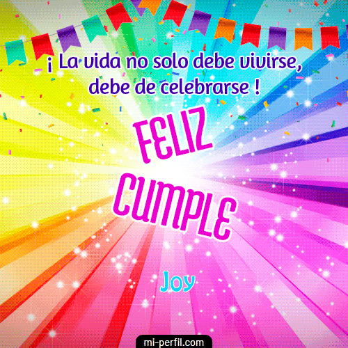Un Feliz Cumple Joy