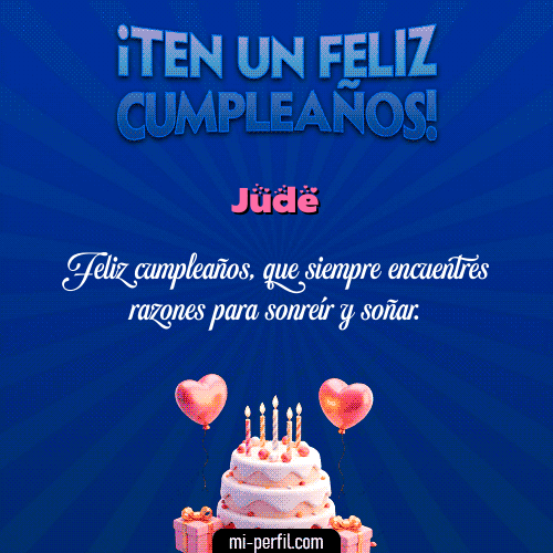 Te un Feliz Cumpleaños Jude
