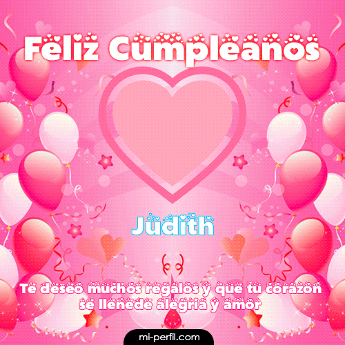 Feliz Cumpleaños II Judith