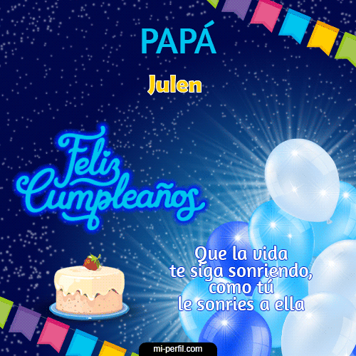 GIF Feliz Cumpleaños Feliz Cumpleaños Papá personalizado con su nombre