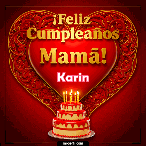 GIF Feliz Cumpleaños Feliz Cumpleaños Mamá personalizado con su nombre