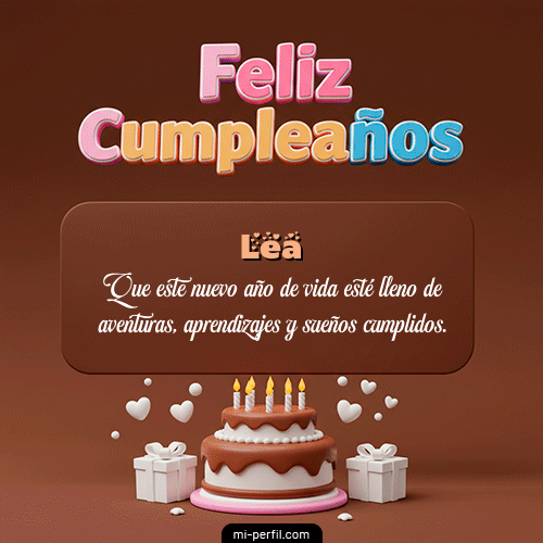 Feliz Cumpleaños IV Lea