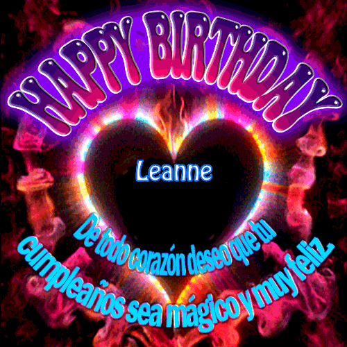 Feliz Cumpleaños Amiga II Leanne