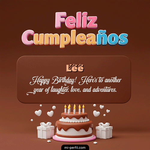 Feliz Cumpleaños IV Lee