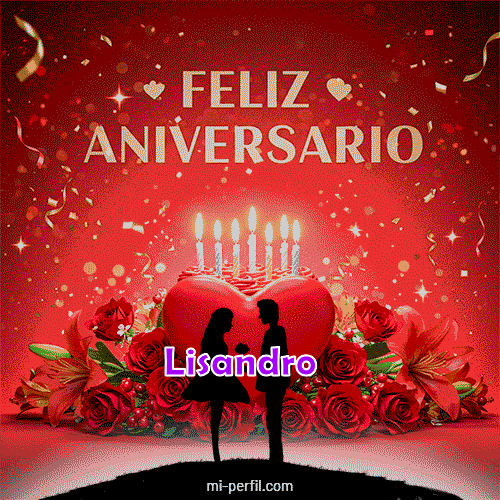 GIF Feliz Cumpleaños Feliz Aniversario 3 personalizado con su nombre