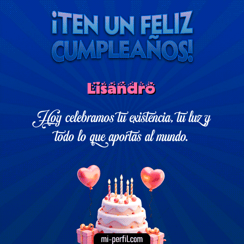 GIF Feliz Cumpleaños Te un Feliz Cumpleaños personalizado con su nombre