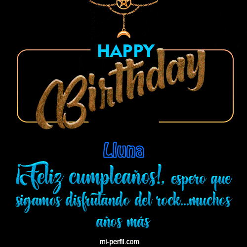 Happy  Birthday To You Lluna