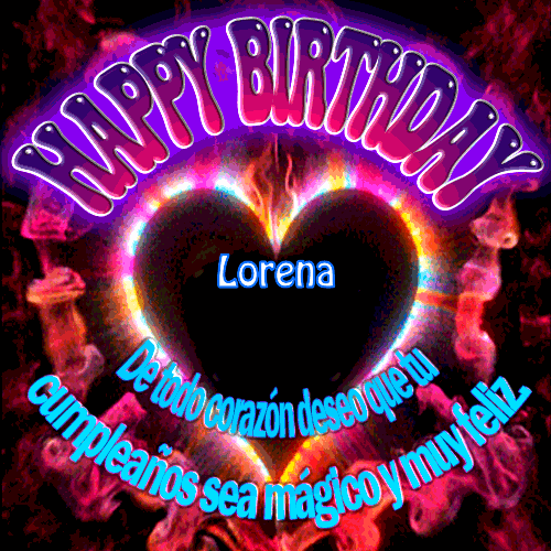 Gif de cumpleaños Lorena