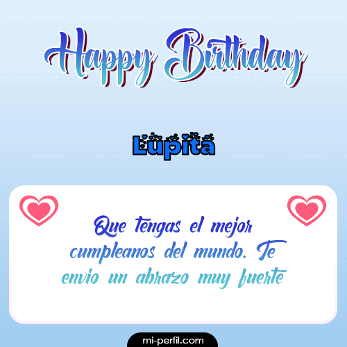 Happy Birthday II Lupita