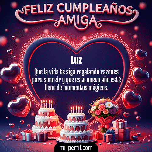 GIF Feliz Cumpleaños Feliz Cumpleaños Amiga XI personalizado con su nombre