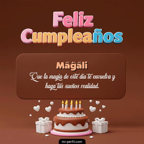 Feliz Cumpleaños IV Magali