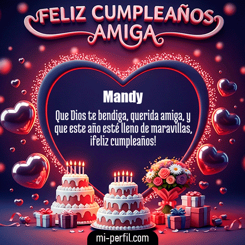 GIF Feliz Cumpleaños Feliz Cumpleaños Amiga XI personalizado con su nombre