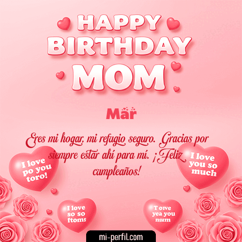 Un Feliz Cumpleaños Mamá Mar