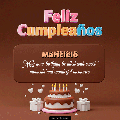 Feliz Cumpleaños IV Maricielo
