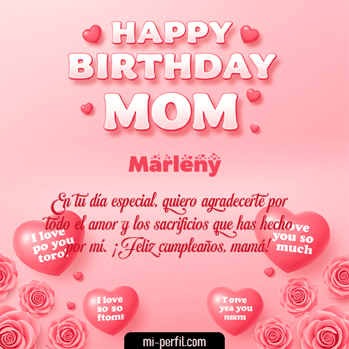 Un Feliz Cumpleaños Mamá Marleny