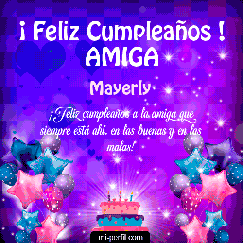 Feliz Cumpleaños Amiga 2 Mayerly