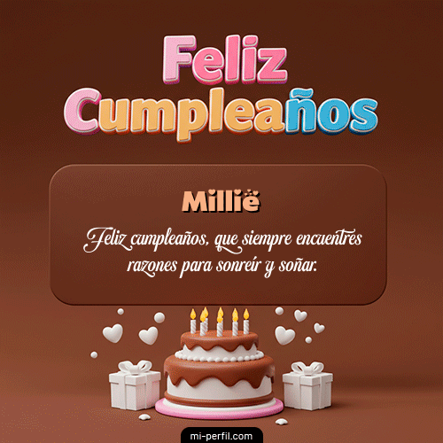 Feliz Cumpleaños IV Millie