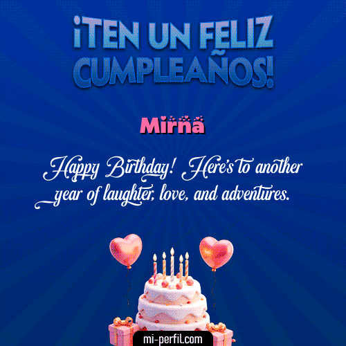 Te un Feliz Cumpleaños Mirna