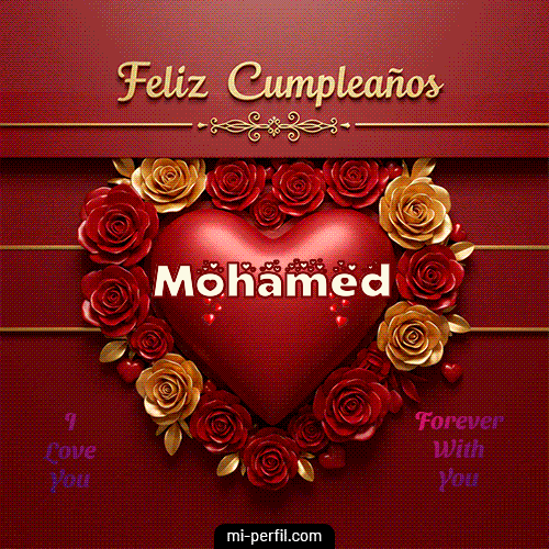 Feliz Aniversario Mi Amor 2 Mohamed