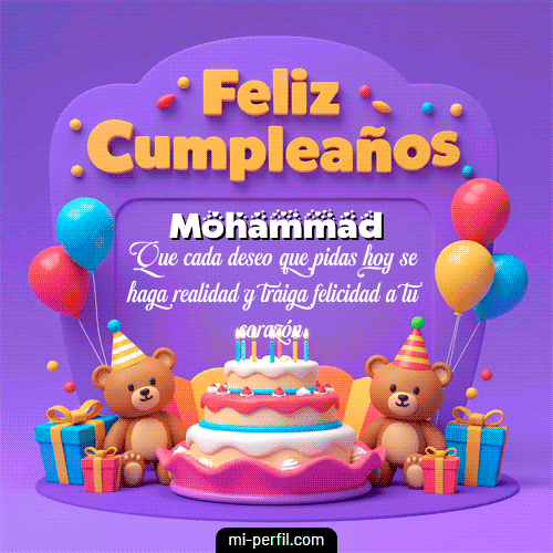 Feliz Cumpleaños XVI Mohammad