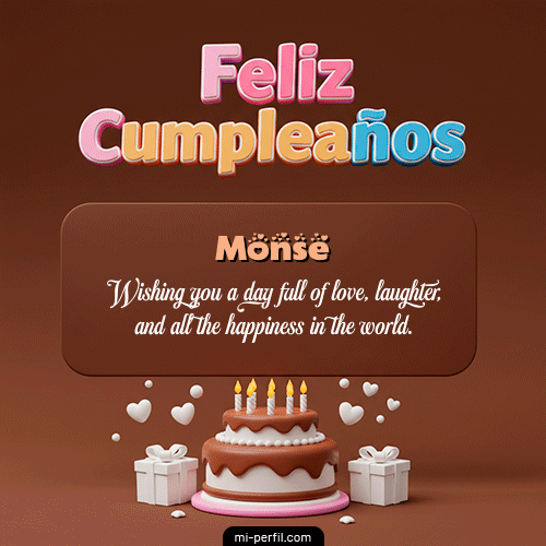 Feliz Cumpleaños IV Monse